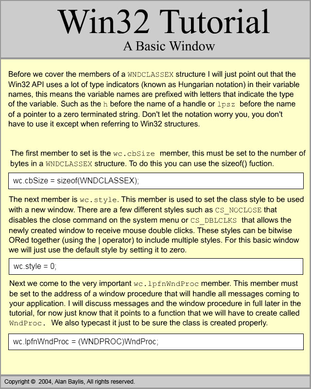 Basic Window