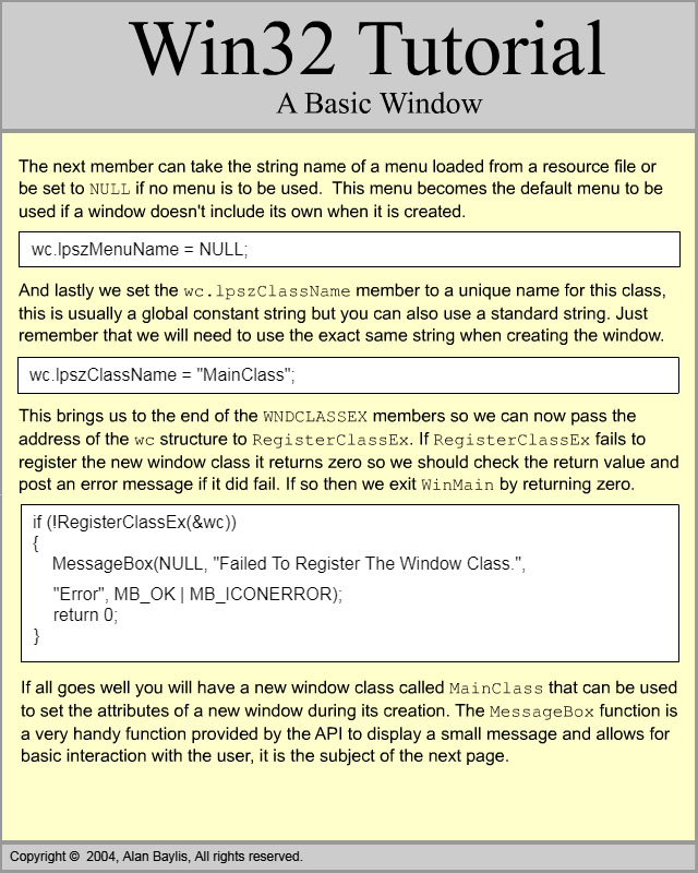 Basic Window